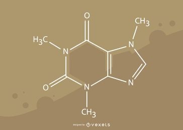 Diseño de la molécula de cafeína