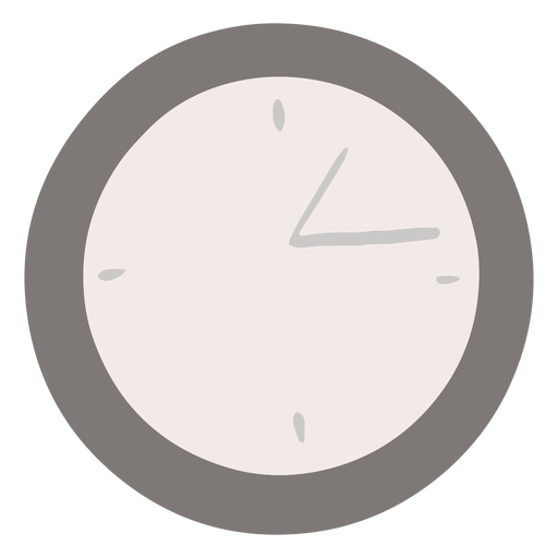 Analog clock flat Transparent PNG & SVG vector file