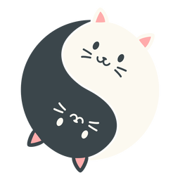 Mejores amigos gatos Diseño PNG