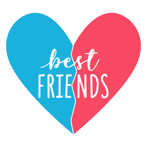 Download Best friends heart - Transparent PNG & SVG vector file