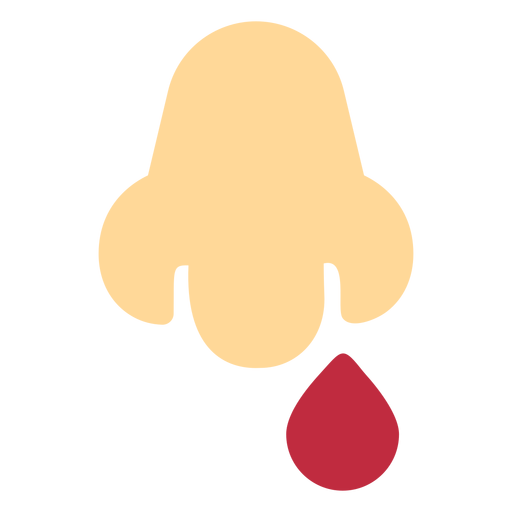 Ícone de nariz sangrando Desenho PNG