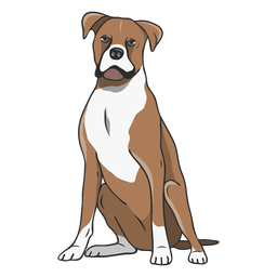 Boxerhundillustration PNG-Design