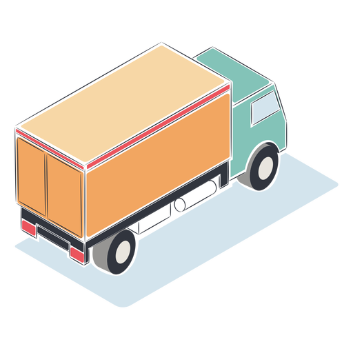 Cargo truck isometric PNG Design