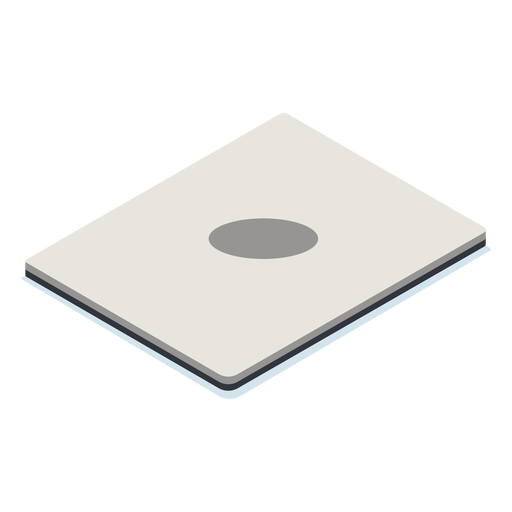 Closed laptop isometric PNG Design
