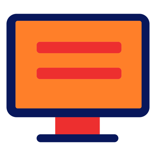 Computersymbol flach PNG-Design