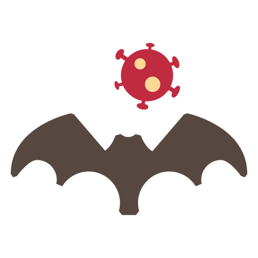 Coronavirus Fledermaus-Symbol PNG-Design