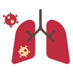 Coronavirus lungs icon PNG Design Transparent PNG