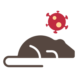 Coronavirus-Ratten-Symbol PNG-Design