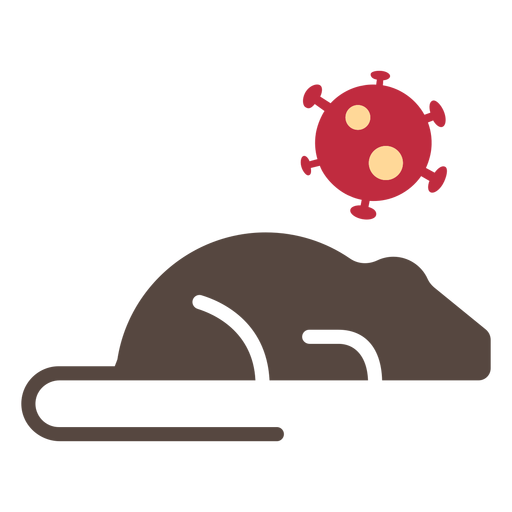 Coronavirus-Ratten-Symbol PNG-Design