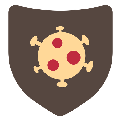 Coronavirus shield icon PNG Design