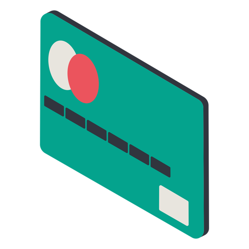 Kreditkarte isometrisch PNG-Design