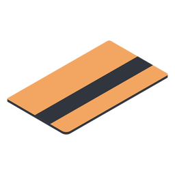 Debit card backwards isometric PNG Design