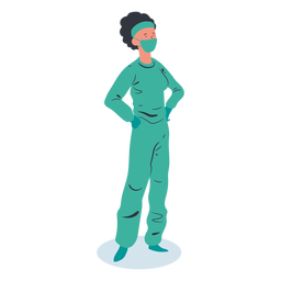 Doctor woman character isometric PNG Design Transparent PNG