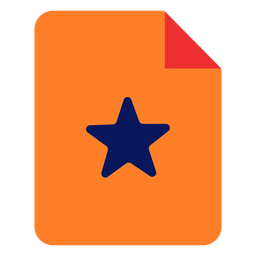 Document favourite icon PNG Design