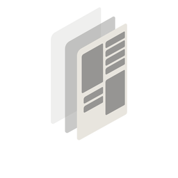 Dokumente isometrisch PNG-Design