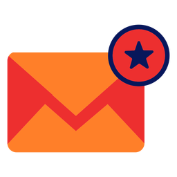 Icono de correo electrónico plano Transparent PNG