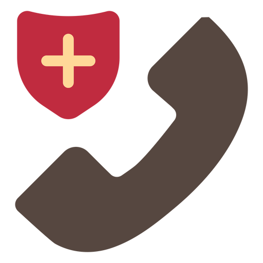 Icono de llamada de emergencia Diseño PNG