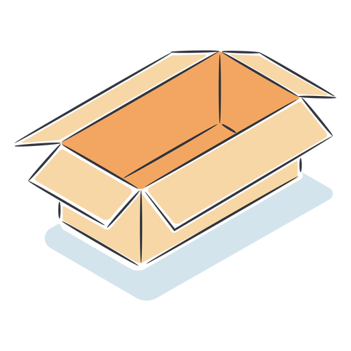Download Empty cardboard box isometric - Transparent PNG & SVG ...