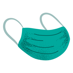 Máscara facial texturizada Desenho PNG