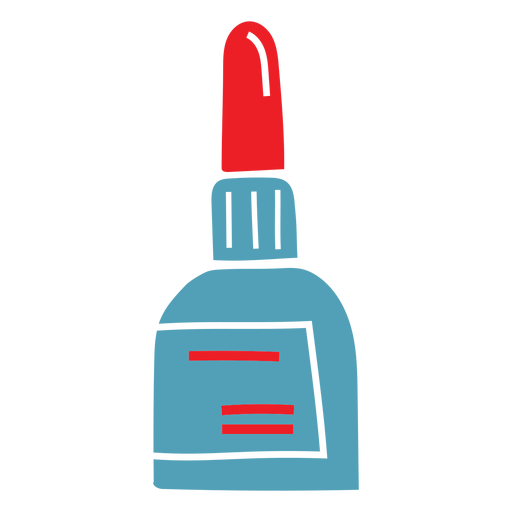 Botella de pegamento duotono Diseño PNG