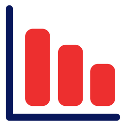 Icono de gráfico creciente Diseño PNG