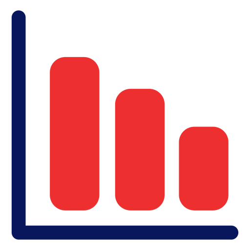 Growing graph icon PNG Design