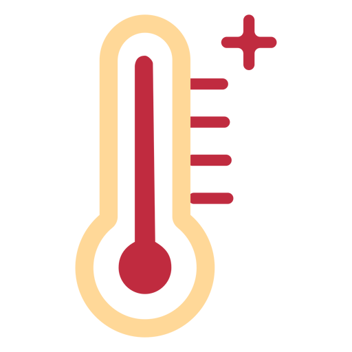 High thermometer icon PNG Design