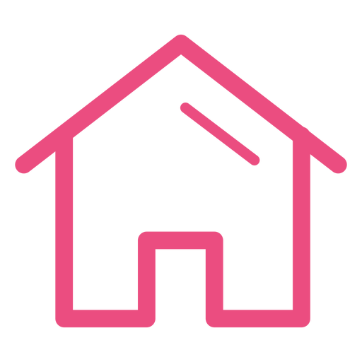House icon stroke PNG Design