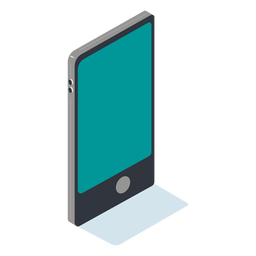 Teléfono móvil isométrico Diseño PNG