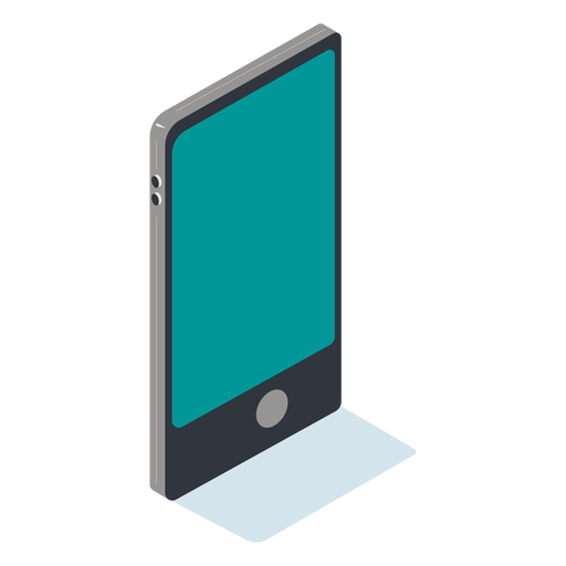 Isometric cellphone PNG Design