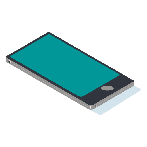 Isometrisches Smartphone PNG-Design