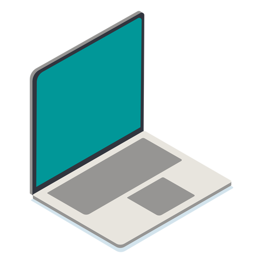 Laptop isometric - Transparent PNG & SVG vector file