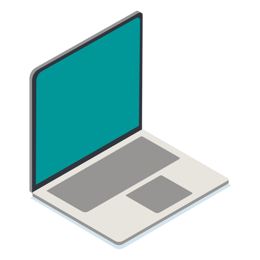 Laptop isometric PNG Design