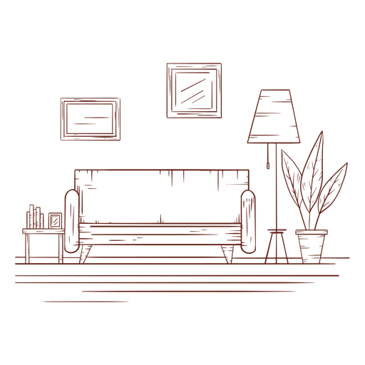 Download Living room hand drawn - Transparent PNG & SVG vector file