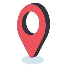 Icono de ubicación isométrico Diseño PNG