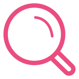 Ícone de traço de lupa rosa Desenho PNG