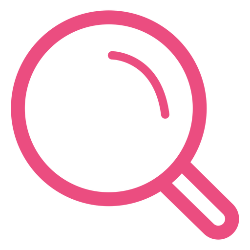 Magnifying glass stroke icon pink Transparent PNG & SVG vector file