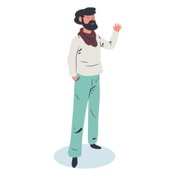 Hombre personaje isométrico Diseño PNG