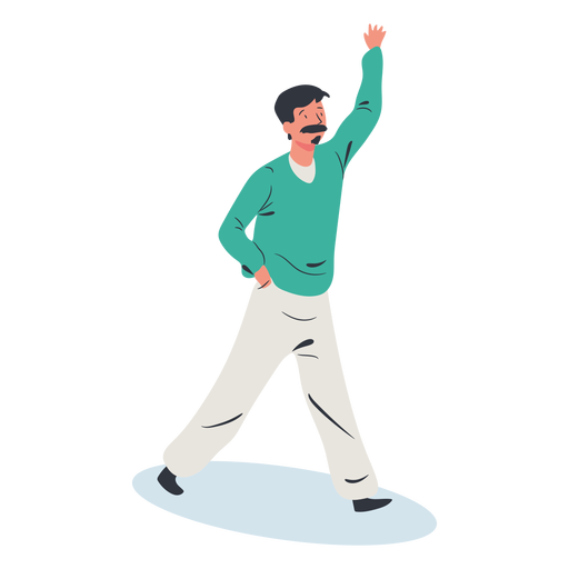 Man greeting character isometric - Transparent PNG & SVG vector file