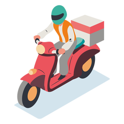 Man Riding Scooter PNG & SVG Design For T-Shirts