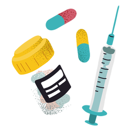 Vacina de medicina texturizada Desenho PNG