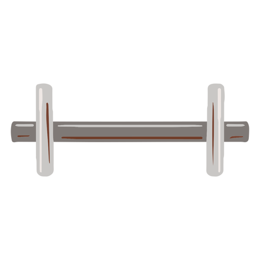 Metallgewicht flach PNG-Design