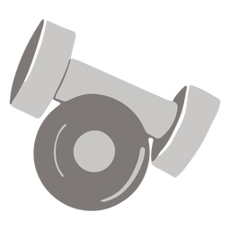 Metallgewichte flach PNG-Design