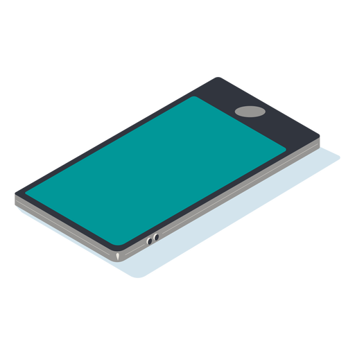 Mobile phone isometric PNG Design
