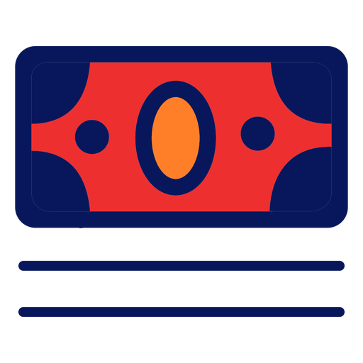 Icono de factura de dinero Diseño PNG