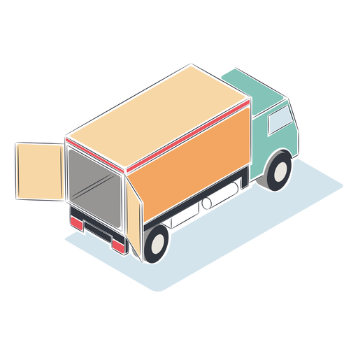 Download Open truck isometric - Transparent PNG & SVG vector file