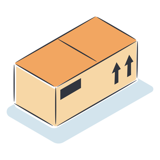 Paketbox isometrisch PNG-Design