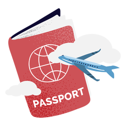 Pasaporte texturizado Diseño PNG