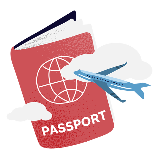 Passport textured PNG Design