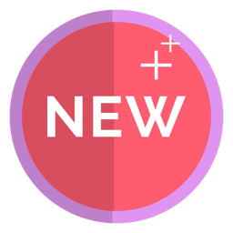 Nuevo icono rosa Diseño PNG
